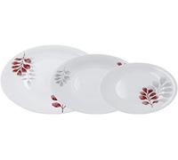Bormioli Rocco Set Piatti 18 pezzi Botanica Rosso