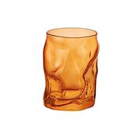 Bormioli Rocco Sorgente Set Bicchieri, Vetro, Arancio, 7x7x11 cm, 6 unità