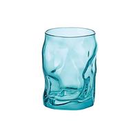 Bormioli Rocco Sorgente Set Bicchieri, Vetro, Azzurro, 7x7x11 cm, 6 unità