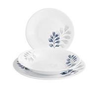 Servizio Tavola 18 Pezzi White Moon Botanica Blu' Bianco Bormioli Rocco