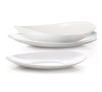 Bormioli Servizio di Piatti Bianco 18 Pezzi Set per 6 Persone Linea Prometeo Vetro temperato