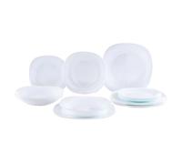 Set piatti Parma in vetro opale, 18 pezzi