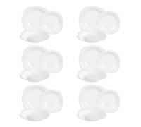 Bormioli - Servizio piatti "Parma" x 6 persone, Bianco