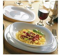 Set piatti Parma in vetro opale, 18 pezzi