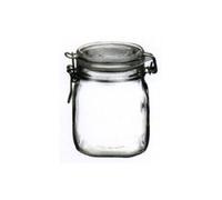 3000 ml Barattolo ermetico 'Fido', quadrato, vetro, imboccatura: chiusura meccanica