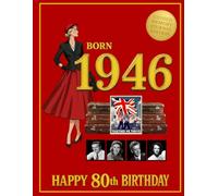 Born 1946 Happy 80th Birthday - Guided Memory Journal Edition: 80th Birthday Gift for Men and Women | Year You Were Born 1946 Memory & History Book