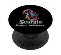 Born a Scorpio naturally Badass PopSockets PopGrip Intercambiabile