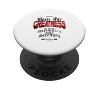 Born for Greatness - Dichiarazione Urban Streetwear PopSockets PopGrip Adesivo
