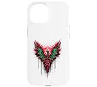 Born From Chaos Fenice - Vintage Edgy Y2K Backprint Graffiti Custodia per iPhone 15