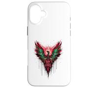 Born From Chaos Fenice - Vintage Edgy Y2K Backprint Graffiti Custodia per iPhone 16 Plus