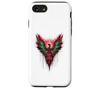Born From Chaos Fenice - Vintage Edgy Y2K Backprint Graffiti Custodia per iPhone SE (2020) / 7/8
