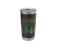 Born in 1948 Retro Vintage Awesome Since regalo di compleanno Bicchiere termico in acciaio inox doppia parete