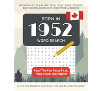 Born in 1952 Word Search Canada: Perfect 73th Birthday Gift Idea For Mom and Dad: Personalized Word Search Book for Adults 2025 | Large Print Puzzle ... Mother or Father | Fun Facts From Every Year