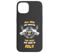 Born in July All Men Equal Best Are Born In July Birthday Custodia per iPhone 13