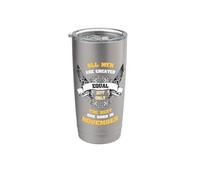 Born in Nov All Men Equal But Best Born In November Birthday Bicchiere termico in acciaio inox doppia parete