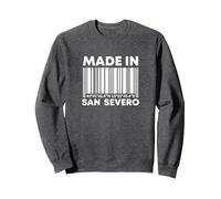 Born in San Severo Felpa, Unisex per Adulti, Grigio Scuro, XXL