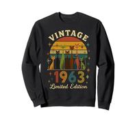 Born In The Sixties Cat Pack 60° compleanno Mid Century Felpa