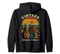 Born In The Sixties Cat Pack 60° compleanno Mid Century Felpa con Cappuccio