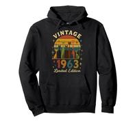 Born In The Sixties Cat Pack 60° compleanno Mid Century Felpa con Cappuccio