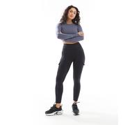 Leggings Born Living Yoga Cargo nero profondo donna - L