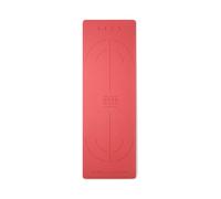 Born Living Yoga - Mat Wave - Materassino da yoga color corallo tramonto da 6 mm-Rosa No Size