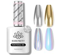 Born Pretty No Wipe Gel Top Coat, Smalti Semipermanenti per Unghie Gel top coat, Alta lucentezza assorbente U V LED per Studio Manicure fai da te Casa