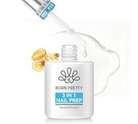 Born Pretty Primer per unghie in gel disidratatore per unghie - 15 ML 3 in One Nourishing Nail Prep per la cura delle unghie unghie Nail Art UV Gel smalto unghie finte gel di estensione in polvere