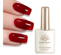 Born Pretty Smalto UV Jelly rosso gel smalto trasparente bordeaux rosso scuro UV LED Soak Off Manicure Gel Lacquer Varnish