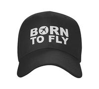 Born The Fly Flight Pilot Berretto da Baseball Protezione Solare Aviazione Regolabile Aereo Aviatos Regalo Cappello da papà Cappelli Primaverili Cappelli Snapback Cotton, per Tutte Le Stagioni