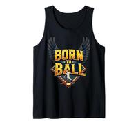 Born to Ball Baseball Audace e appassionato per i Fan dei Giocatori Canotta