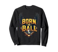 Born to Ball Baseball Audace e appassionato per i Fan dei Giocatori Felpa