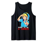 Born To Be A Gamer Tee Gaming Kids Boy Perfect Gaming Lover Canotta