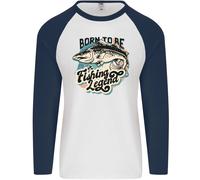 Born To Be A Pesca Legend Pescatore Uomo L/S Baseball T-Shirt