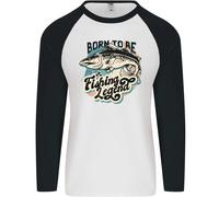 Born To Be A Pesca Legend Pescatore Uomo L/S Baseball T-Shirt