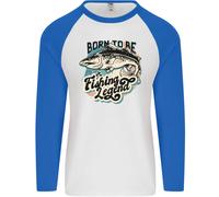 Born To Be A Pesca Legend Pescatore Uomo L/S Baseball T-Shirt