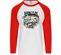 Born To Be A Pesca Legend Pescatore Uomo L/S Baseball T-Shirt