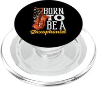 Born To Be A Saxophonist Musicician Saxophone PopSockets PopGrip per MagSafe