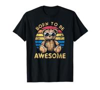 Born To Be Awesome - Orsacchiotto di Peluche retrò Maglietta