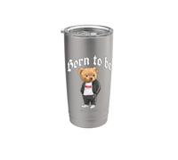 Born To Be Different, Cool Teddy Bear Quotes Graphic Designs Bicchiere termico in acciaio inox doppia parete