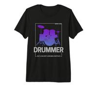 Born To Be Drummer per batteristi e Musicisti Vintage Maglietta Premium