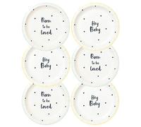 Born To Be Loved 7" Plates 12Pk 2 Designs