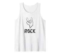 Born To Be Rock Star Corna a Mano Rock n Roll Concerto di Musica Canotta