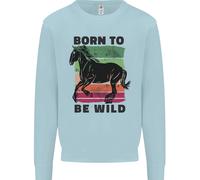 Born To Be Wild Equitazione Equestre Bambini Felpa Maglione