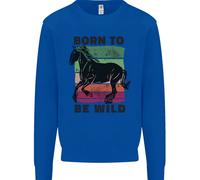 Born To Be Wild Equitazione Equestre Bambini Felpa Maglione