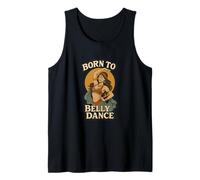 Born to Belly Dance Colorful Dancer Art per artisti Canotta