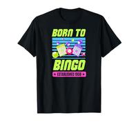 Born To Bingo fondato 1959 Retro Bingo Tema Compleanno Maglietta