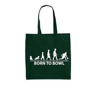 Born To Ciotola - Borsa Tote IN Tela - Bowling Dieci Perno 10 Strike Sfera Festa