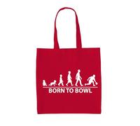 Born To Ciotola - Borsa Tote IN Tela - Bowling Dieci Perno 10 Strike Sfera Festa