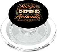 Born to Defend Animals Nature Animal Rights Advocate PopSockets PopGrip per MagSafe