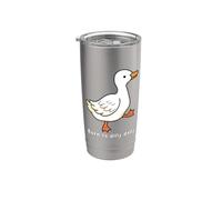 Born to Dilly Dally Cute Funny Duck Donne Bambine Ragazze Bicchiere termico in acciaio inox doppia parete